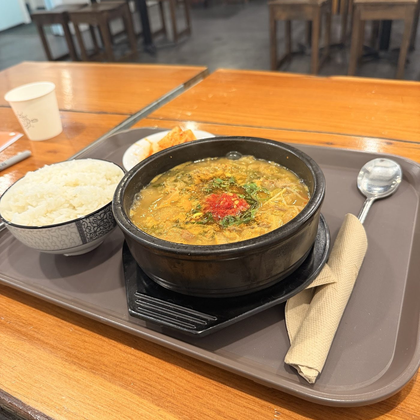 A real customer photograph from the restaurant